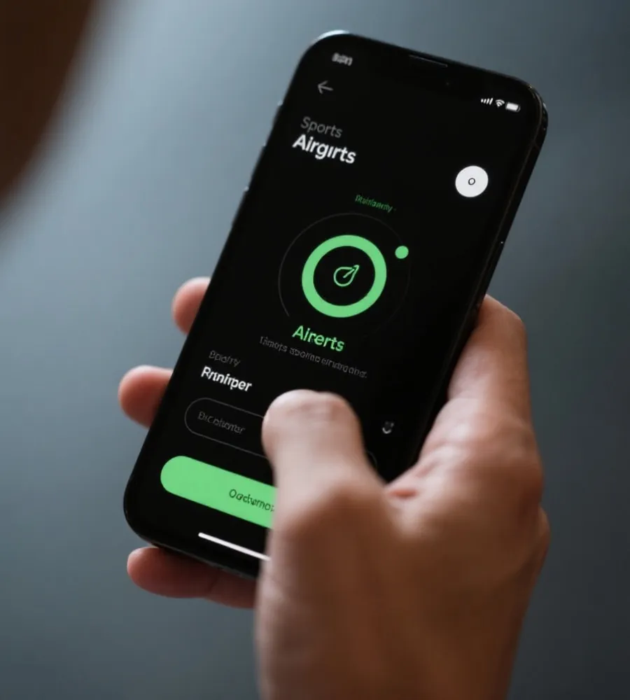 手機使用賽事提醒功能示意圖